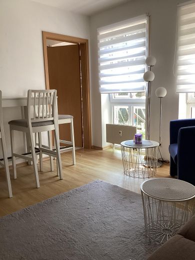 Lichtdurchflutete 1-Zimmer-Wohnung mit moderner Einbauküche & TG-Stellplatz – Wohn-/Schlafbereich