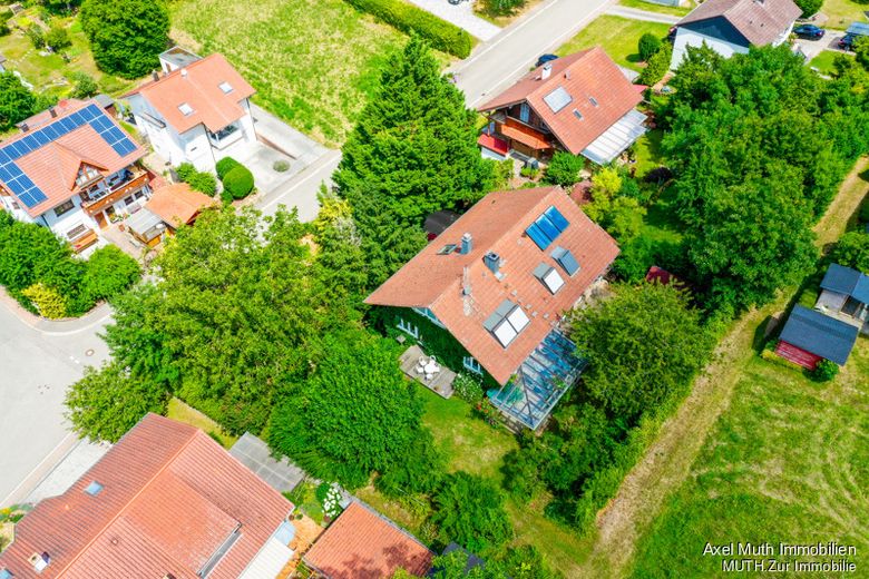 Haus aus der Vogelperspektive