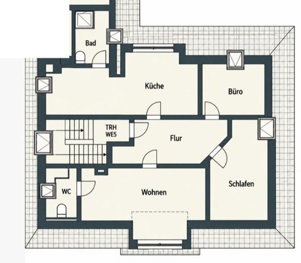 Schledehausen-3-Zimmer Dachgeschosswohnung 2.OG – Photo 15