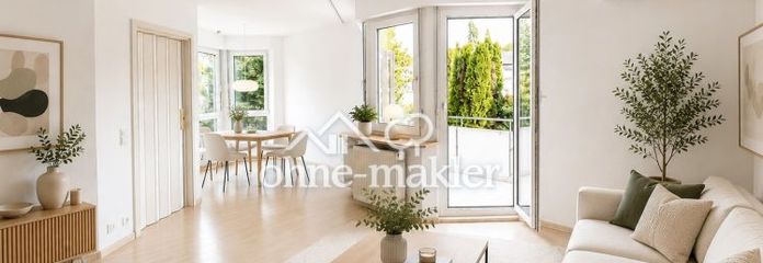 Provisionsfrei 3,5-Zimmer-Wohnung mit 2 Balkonen, Klimaanlage & Tiefgaragenstellplatz in Schwaikheim