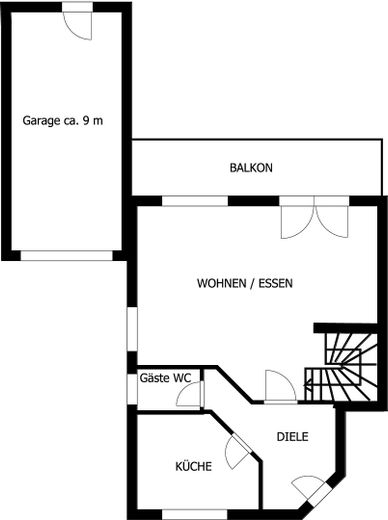 2D / EG mit Garage + Balkon