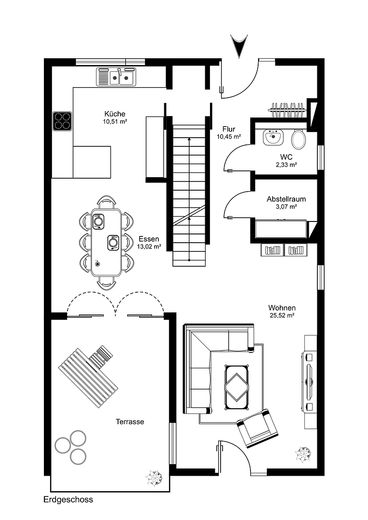 Grundriss Erdgeschoß