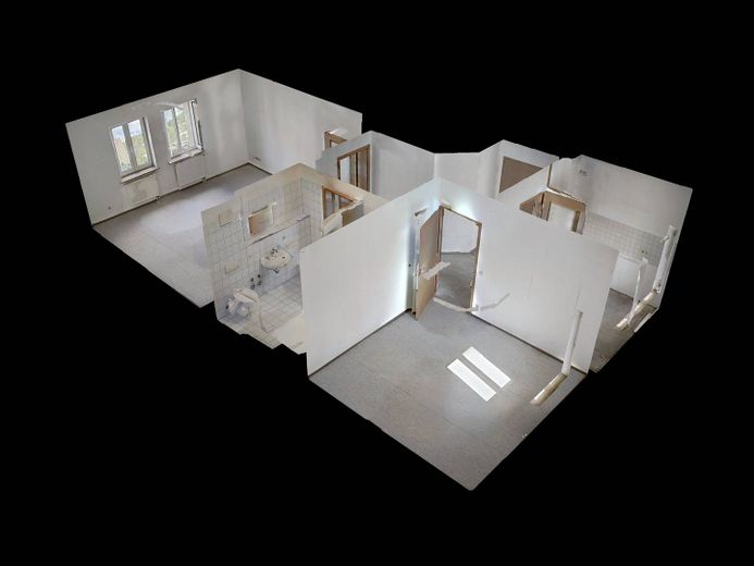Cölln’da küvetli, konforlu 2 odalı daire – 3D-Ansicht Grundriss