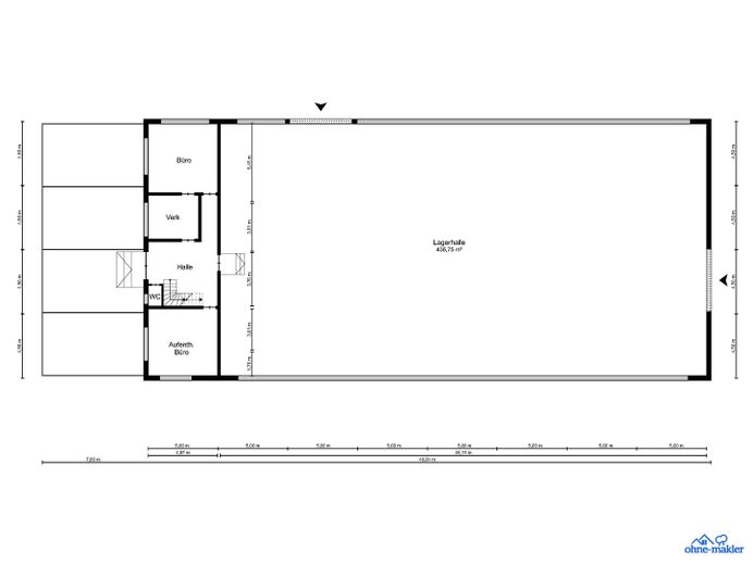 Große Halle Grundfläche