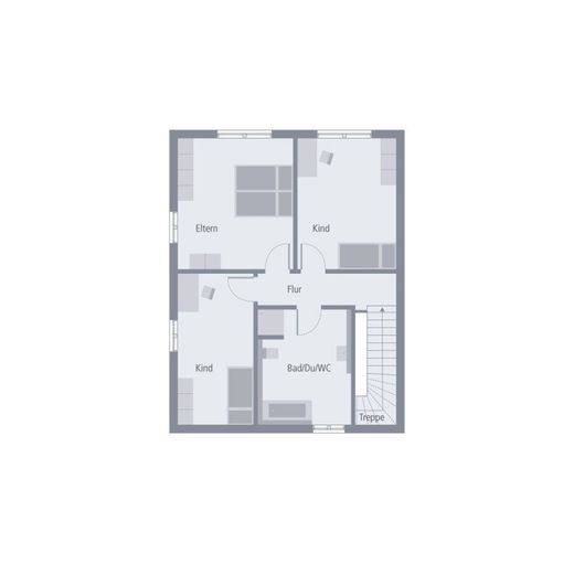 DOPPELHAUS MIT BESONDERER AUSSTRAHLUNG – Grundriss Dachgeschoss