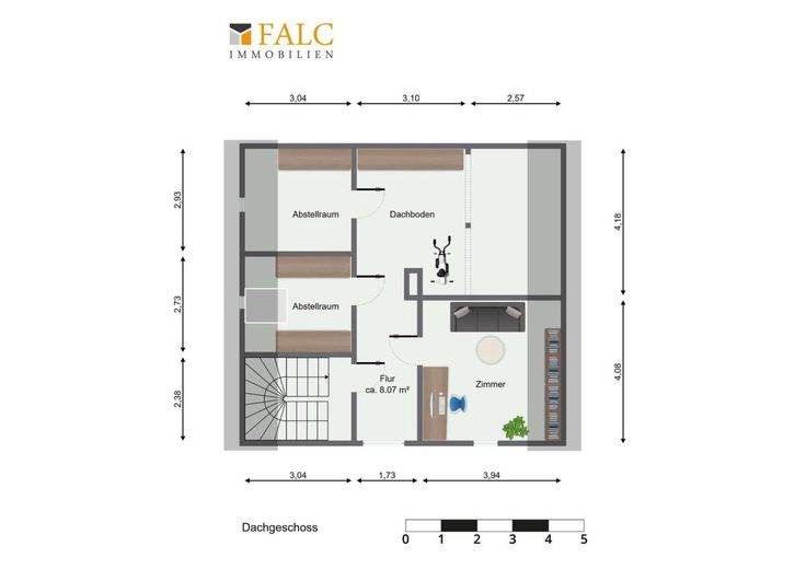 Grundriss Dachboden