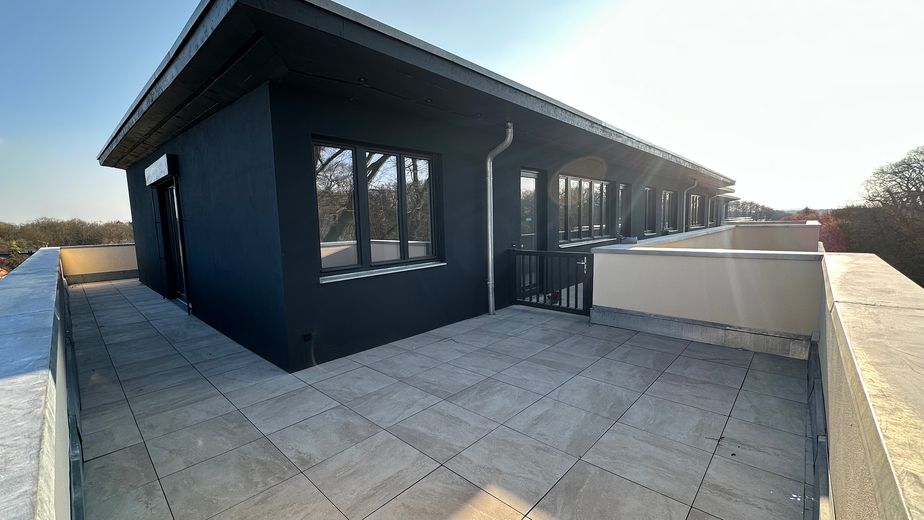 Abendterasse Küchenfenster