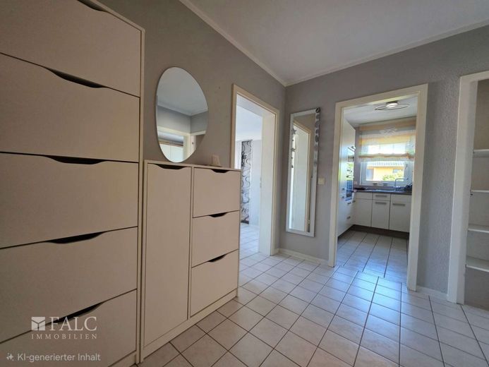 Helle Wohnung mit fußläufig guter Anbindung, West-Balkon und Tiefgaragenstellplatz – Flur