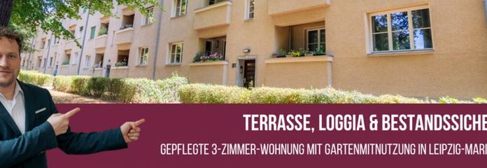Zwischen Grünblick & Stadtleben: 
Vermietete 3-Zimmer-Wohnung mit Terrasse & Loggia