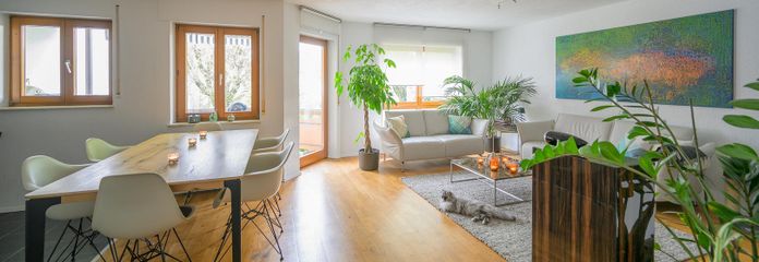 4 Zimmer Wohnung, inkl. Tiefgarage in Herten (Baden), ruhige grüne Lage