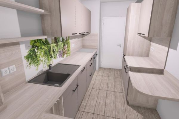 * 3-Zimmer-Wohnung mit neuer Einbauküche *