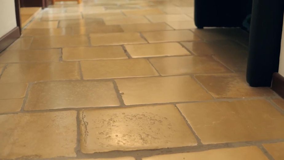 Originaler Steinfußboden 1596