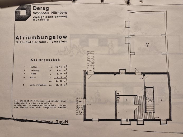 bez prowizji - bezbarierowy bungalow w Würzburg-Lengfeld – Keller