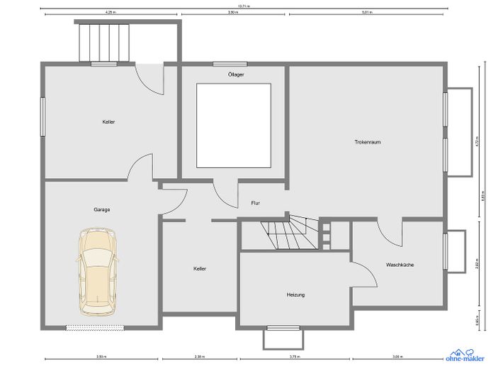 vielseitig verwendbares Zweifamilienwohnhaus im anerkannten Naturschutzgebiet – Keller, ZFWH 59519 Möhnesee