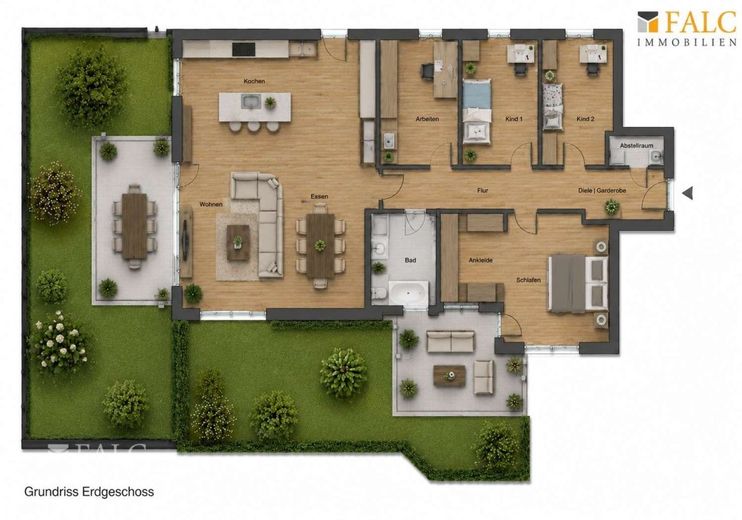 Neubau trifft Lebensqualität - Erdgeschosswohnung der Extraklasse mit Privatgarten in Rodenkirchen – Grundriss
