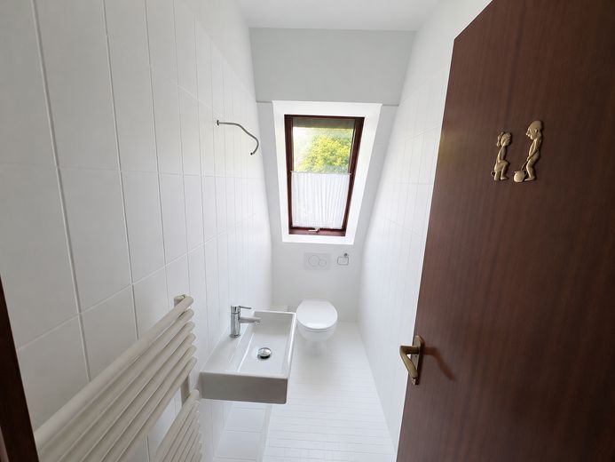 Großzügige lichtdurchflutete 4-Zi Wohnung mit EBK, Balkon und Dachterrasse – Gäste-WC