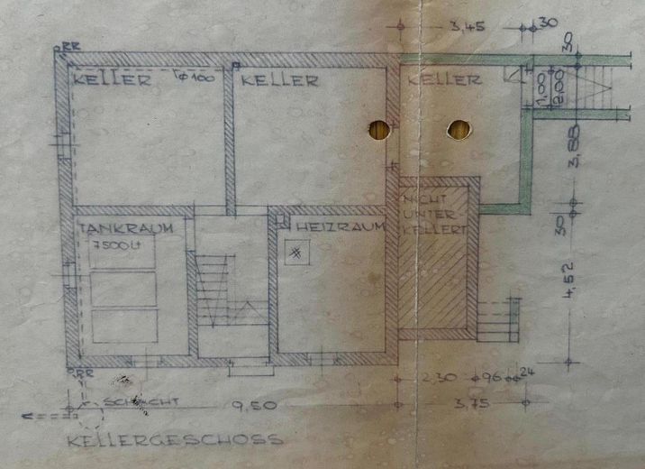 Grundriss Keller
