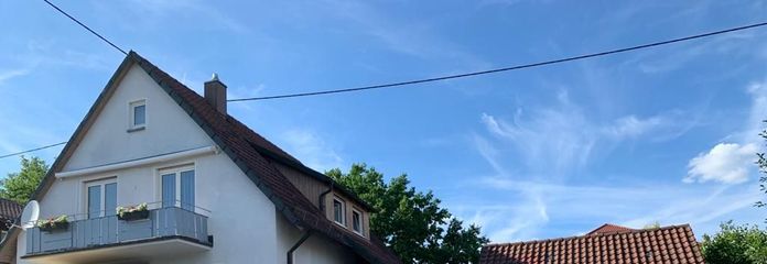 Ansicht Haus Garage