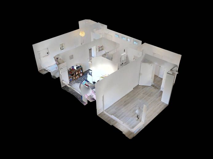 SADECE KIZLAR: Öğrenci ve stajyerler için aydınlık paylaşımlı ev odası – 3D-Ansicht Grundriss