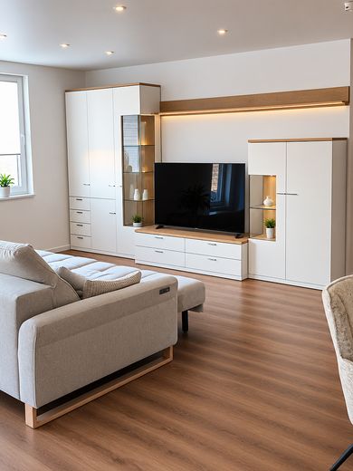 3-kamer-nieuwbouwwoning met lift & balkon – 4,0 % rendement, zonder makelaarscourtage – Wohnbereich