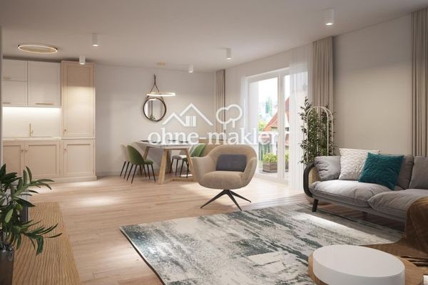 Appartement neuf de 3 pièces avec 84m² de surface habitable et un grand balcon