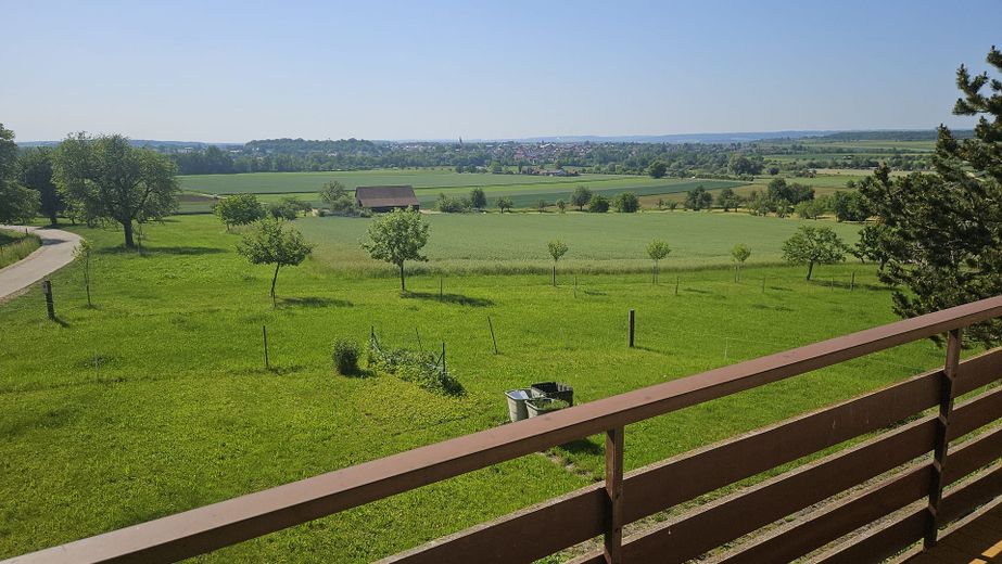 Blick vom Balkon