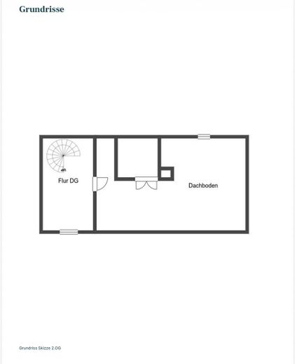 Wohnhaus mit mehreren möglichen Wohneinheiten und separatem Nebengebäude auf ca. 1110 m2 Grundstück – Dachgeschoss 