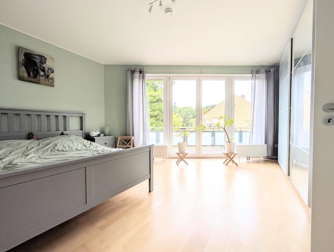 Casa di testa individuale di architetto con 4 locali a Schenefeld – Schlafzimmer