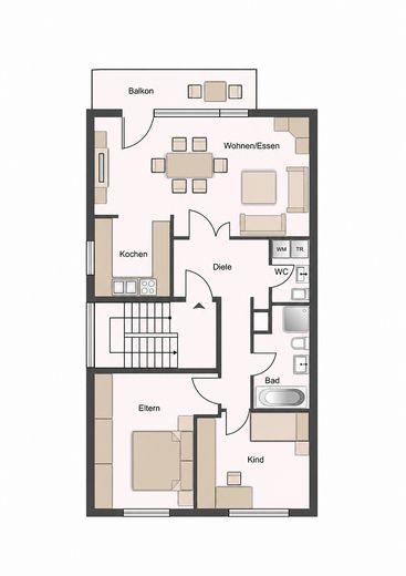 Bezugsfrei & modern: Helle 3-Zimmer-Wohnung mit Balkon – Foto 11