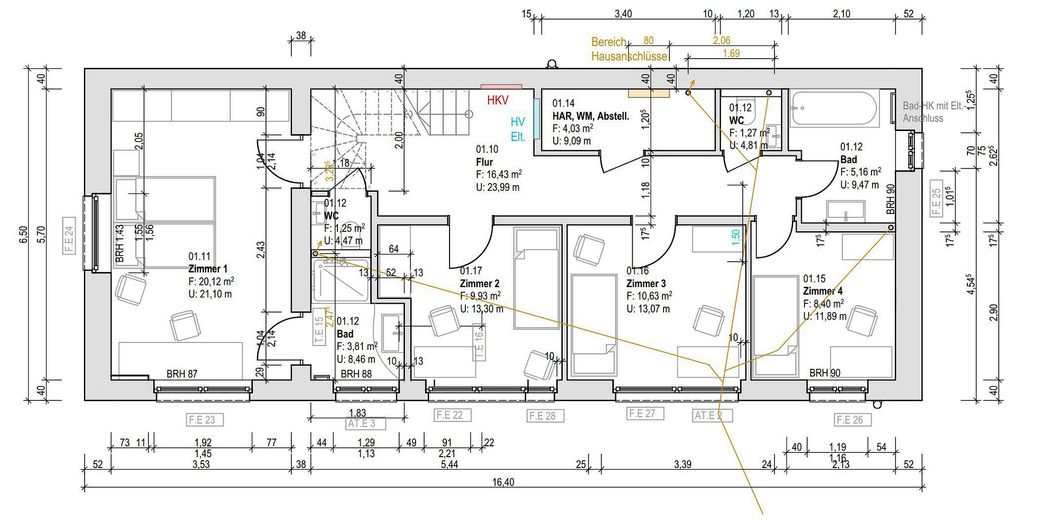 Gewerblich!! Erstbezug Haus 6 Zimmer, Stellplätze in wunderschöner Lage am Waldrand – Erdgeschoss