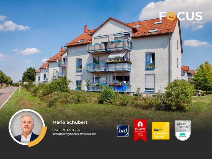 Günthersdorf - tolle 3-Raumwohnung in ländlicher und gepflegter Anlage mit Balkon und Stellplatz – Foto 1