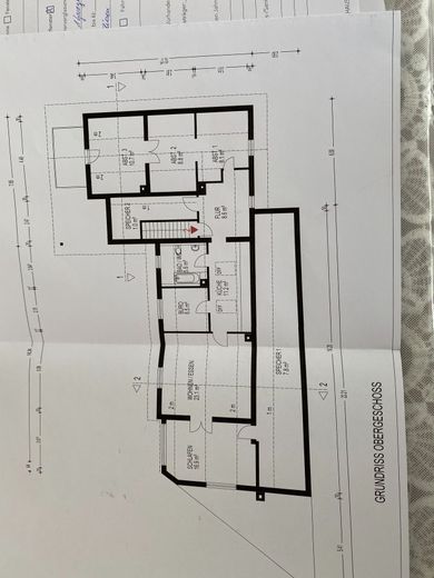 Viel Platz auch für 2 Familien in freistehenden Haus in guter Lage – Grundriss Obergeschoss