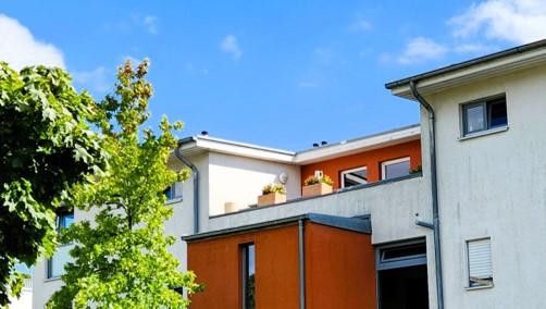 Blick auf die Dachterrasse