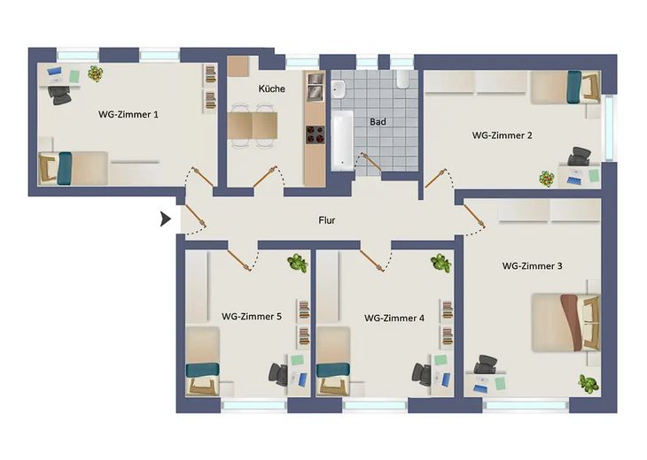 Nuova formazione di un appartamento condiviso di 5 persone, appena ristrutturato, a Mürwik! 122 m², cucina componibile e solo 10 min. dal fiordo – Foto 14