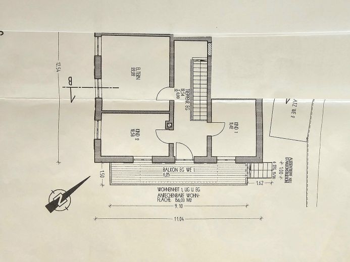 Attraktive 5-Zimmer-Maisonettewohnung in Alleinlage mit eigenem Garten&Pool – Grundriss OG