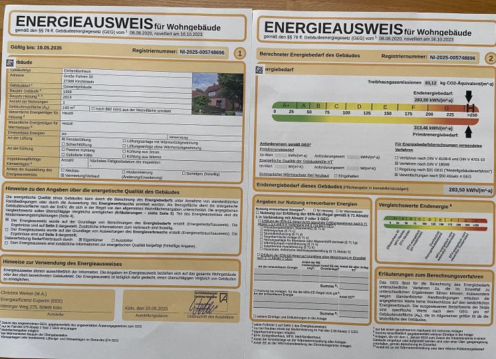 Charmantes Einfamilienhaus – Energie