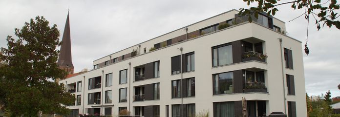 Großzügige 4-Zimmerwohnung in Rostock zwischen Stadtmauer und Warnow gelegen – Blick vom Haargraben