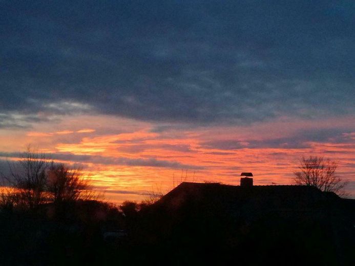 Endreihenhaus, schöner Garten, Südlage, Meerblick, 150m z. Strand – Sonnenuntergang