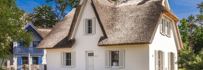 Reetdach-Cottage Weiße Woge im Usedomer Fischerdorf bei Zirchow
