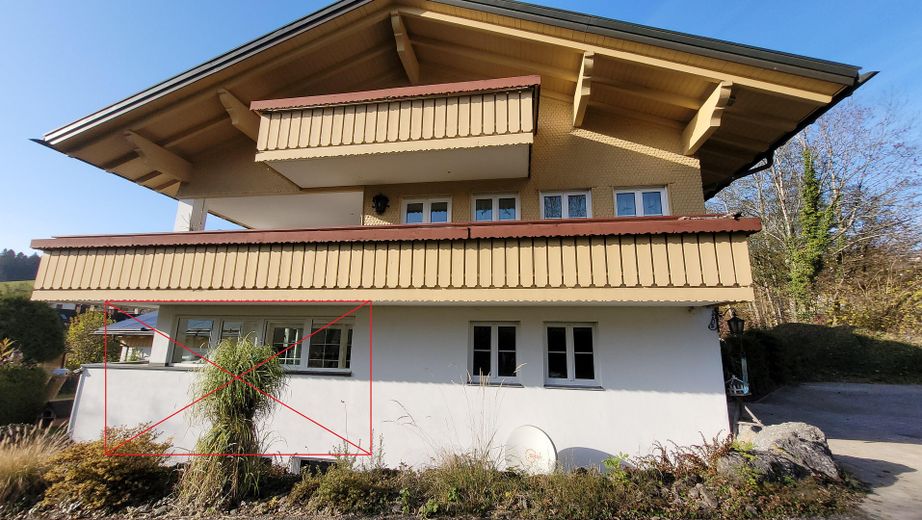 Privatverkauf EFH in Oberstaufen-Weißach, – Haus ohne rot umrandete EG-Wo 