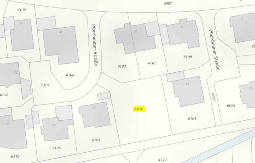 Lageplan Flurstück 6104