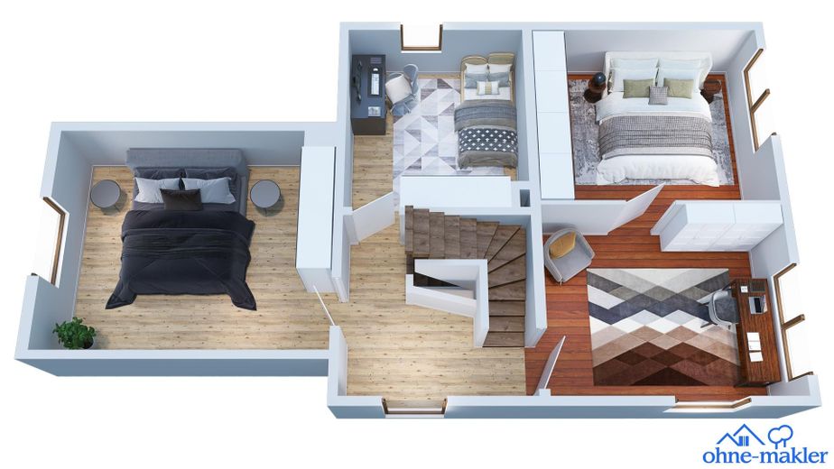Wohnen & Arbeiten auf ca. 287 m² Fläche in Aßlar-Berghausen – OG