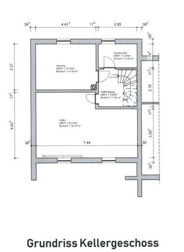 Grundriss Kellergeschoss