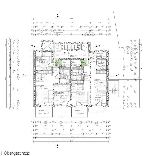 Gewerbefläche im Neubau in Augsburg-Göggingen – individuell nach Mieterwunsch planbar – 1. OG - Momentane Wohn-Planung