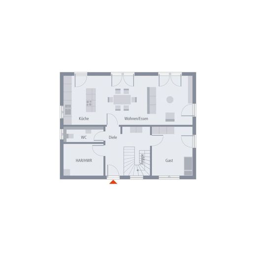 KLASSISCHER GRUNDRISS - GROSSZÜGIGES HAUS zum Bestpreis – Grundriss Erdgeschoss