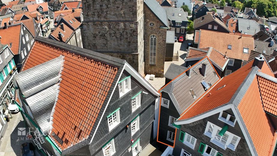Historisches Fachwerkhaus mit Charme, Seele und besonderer Lage in der Lenneper Altstadt – Außenansicht