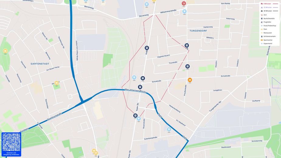 Sichtbarkeit für Ihr Business! Bürofläche in der Kieler Straße – Lageplan