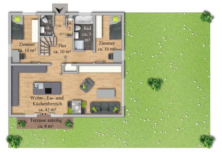 Charmantes Fachwerkhaus in Bergstedt – Grundriss EG