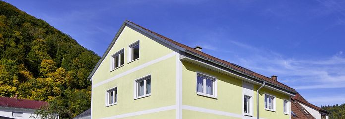 Aussenansicht mit Einzelgarage