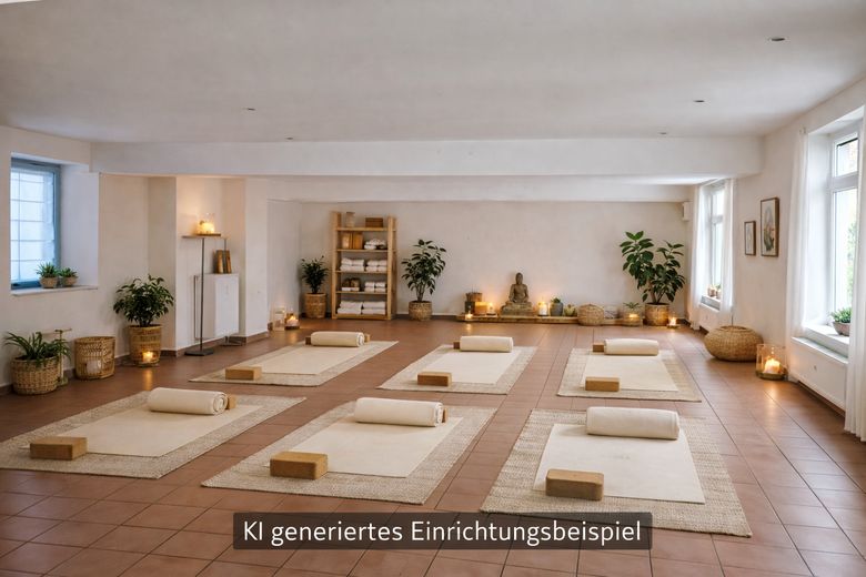 Repräsentative, flexibel nutzbare Gewerbefläche im Komponistenviertel – KI-Einrichtungsbeispiel